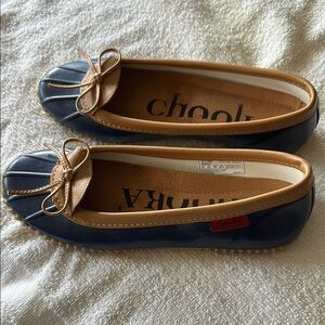 Chooka Women's Blue and Tan Shoes